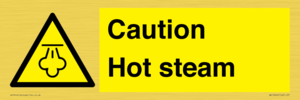 Caution Hot steam